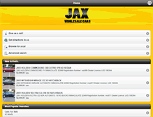 Tablet Screenshot of jaxwholesalecars.com.au